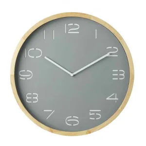 Leni Round Wall Clock, 41.5cm, Grey by Amalfi, a Clocks for sale on Style Sourcebook