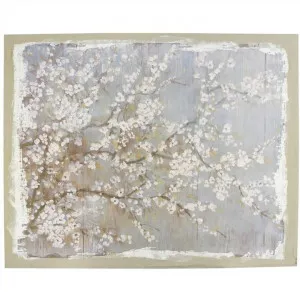 Golden Cherry Blossom Printed Canvas Wall Art by Philbee Interiors, a Artwork & Wall Decor for sale on Style Sourcebook