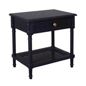 Polo Wooden Side Table - Black by Diaz Design, a Side Table for sale on Style Sourcebook