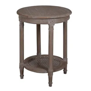 Polo Wooden Round Occassional Table - Oak Wash by Diaz Design, a Side Table for sale on Style Sourcebook