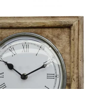Traveller Timber Frame World Wall Clock by Philbee Interiors, a Clocks for sale on Style Sourcebook