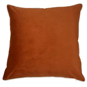 Rodeo Velvet Euro Cushion Cover, Orange by COJO Home, a Cushions, Decorative Pillows for sale on Style Sourcebook