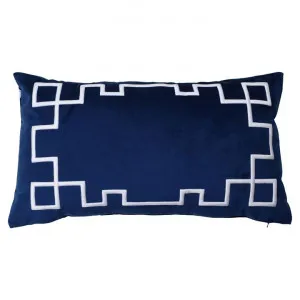 Palm Springs Velvet Lumbar Cushion Cover, Navy by COJO Home, a Cushions, Decorative Pillows for sale on Style Sourcebook