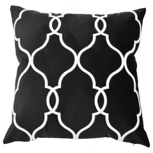 Laguna Beach Velvet Euro Cushion Cover, Black by COJO Home, a Cushions, Decorative Pillows for sale on Style Sourcebook