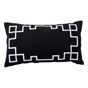 Palm Springs Velvet Lumbar Cushion Cover, Black by COJO Home, a Cushions, Decorative Pillows for sale on Style Sourcebook