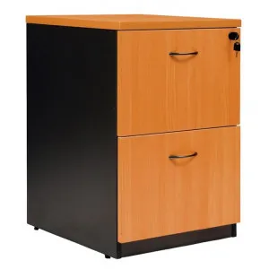 Logan 2 Drawer File Cabinet, Beech / Black by YS Design, a Filing Cabinets for sale on Style Sourcebook