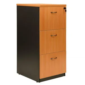 Logan 3 Drawer File Cabinet, Beech / Black by YS Design, a Filing Cabinets for sale on Style Sourcebook