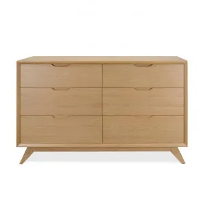 Dettar Wooden 6 Drawer Chest, Oak by Conception Living, a Dressers & Chests of Drawers for sale on Style Sourcebook