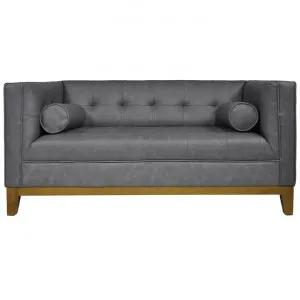 Calvin Faux Leather Sofa, 2 Seater, Stormy Grey by OTSGN Imports, a Sofas for sale on Style Sourcebook