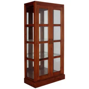 Paris Mahogany Timber Mirrored Back Display Cabinet, Mahogany by Centrum Furniture, a Cabinets, Chests for sale on Style Sourcebook