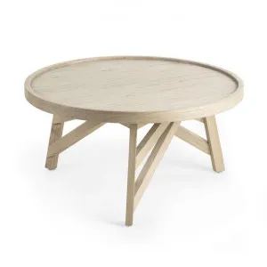 Aimee Mindi Wood Round Coffee Table, 80cm by El Diseno, a Coffee Table for sale on Style Sourcebook