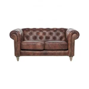 Rose Hill Leather Chesterfield Sofa, 2 Seater by Affinity Furniture, a Sofas for sale on Style Sourcebook