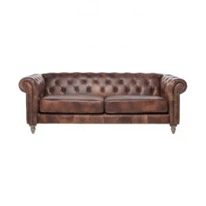Rose Hill Leather Chesterfield Sofa, 3 Seater by Affinity Furniture, a Sofas for sale on Style Sourcebook
