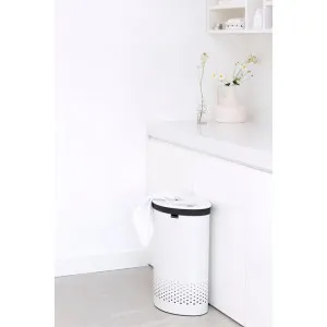 Brabantia Laundry Bin, 55 Litre, White by Brabantia, a Laundry Bags & Baskets for sale on Style Sourcebook