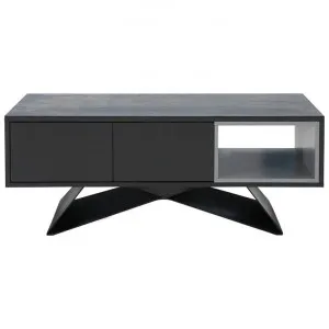 Rowland Ceramic & Metal Coffee Table, 120cm by Viterbo Modern Furniture, a Coffee Table for sale on Style Sourcebook