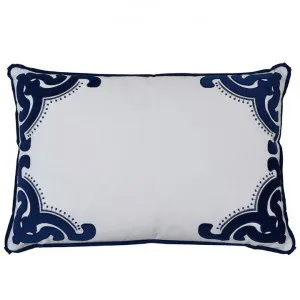Bronte Velvet & Cotton Pillow Sham, Navy by COJO Home, a Cushions, Decorative Pillows for sale on Style Sourcebook