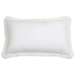 St. Kilda Velvet Lumbar Cushion Cover, White by COJO Home, a Cushions, Decorative Pillows for sale on Style Sourcebook