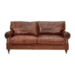 Jesmond Aged Leather Sofa, 3 Seater by Affinity Furniture, a Sofas for sale on Style Sourcebook