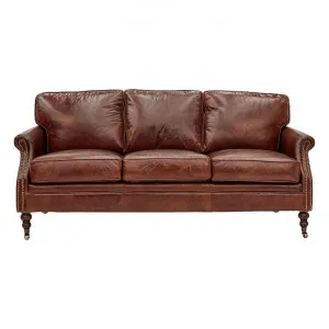 Edinburgh Aged Leather Sofa, 3 Seater by Affinity Furniture, a Sofas for sale on Style Sourcebook
