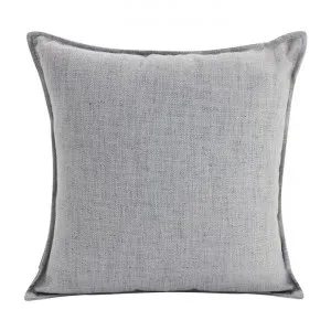 Farra Linen Euro Cushion, Light Grey by NF Living, a Cushions, Decorative Pillows for sale on Style Sourcebook