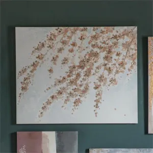 Cherry Blossom & Sky Hand Painted Canvas Wall Art, 100cm by Casa Bella, a Artwork & Wall Decor for sale on Style Sourcebook