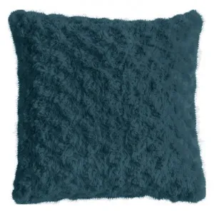 Walon Faux Fur Scatter Cushion, Teal by Kilburn & Scott, a Cushions, Decorative Pillows for sale on Style Sourcebook