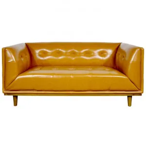 Louis PU Leather Sofa, 2 Seater, Tan by OTSGN Imports, a Sofas for sale on Style Sourcebook