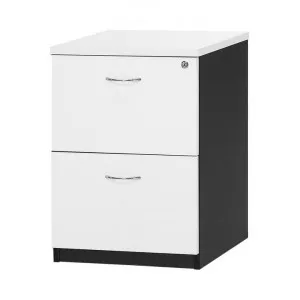 Logan 2 Drawer File Cabinet, White / Black by YS Design, a Filing Cabinets for sale on Style Sourcebook