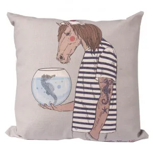 Horse See Horse Scatter Cushion Cover by Superb Lifestyles, a Cushions, Decorative Pillows for sale on Style Sourcebook