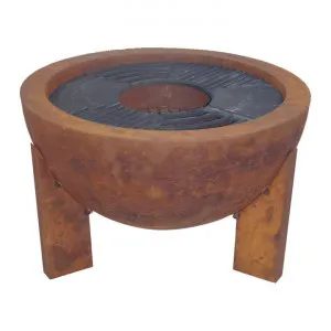 Cast Iron Round BBQ Fire Pit, 60cm by Mr Gecko, a Heaters & BBQs for sale on Style Sourcebook