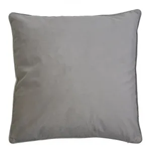 Bondi Velvet Euro Cushion Cover, Mushroom by COJO Home, a Cushions, Decorative Pillows for sale on Style Sourcebook