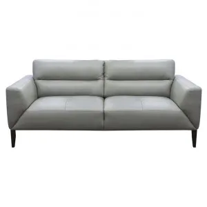 Bavaria Leather Sofa, 3 Seater, Silver by Dodicci, a Sofas for sale on Style Sourcebook