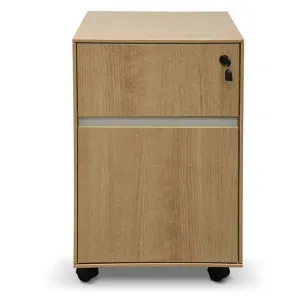 Milando 2 Drawer Mobile Pedestal Filing Cabinet, Oak by Conception Living, a Filing Cabinets for sale on Style Sourcebook