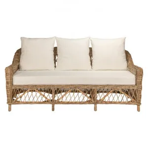 Nassau Rattan Sofa, 3 Seater, Natural / Oatmeal by Room and Co., a Sofas for sale on Style Sourcebook