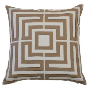 Acapulco Fabric Indoor / Outdoor Scatter Cushion Cover, Khaki / Ecru by COJO Home, a Cushions, Decorative Pillows for sale on Style Sourcebook