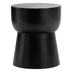 Corky Mindi Wood Eggcup Stool / Side Table, Black by FLH, a Side Table for sale on Style Sourcebook