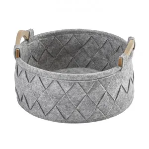 Aquanova Amy Felt Storage Basket, Small, Silver Grey by Aquanova, a Laundry Bags & Baskets for sale on Style Sourcebook