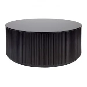 Nomad Round Coffee Table, 90cm, Black by Cozy Lighting & Living, a Coffee Table for sale on Style Sourcebook