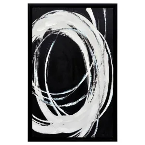 "Gone With The Wind" Framed Hand Painted Abstract Canvas Wall Art, 85cm by Cozy Lighting & Living, a Artwork & Wall Decor for sale on Style Sourcebook