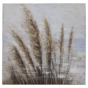 "Pampas In The Wind" Stretched Textured Canvas Wall Art, 100cm by Franklin Higgins, a Artwork & Wall Decor for sale on Style Sourcebook