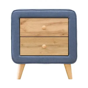 Charlie Fabric & Wood Bedside Table by Everblooming, a Bedside Tables for sale on Style Sourcebook
