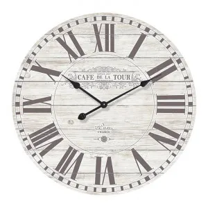 Cafe De La Tour Round Wall Clock, 70cm by Want GiftWare, a Clocks for sale on Style Sourcebook