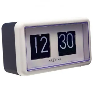 NeXtime Small Flip Wall / Table Clock, 18cm, White / Black by NexTime, a Clocks for sale on Style Sourcebook