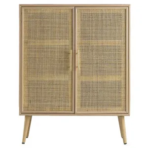 Lovell Pine Timber & Rattan 2 Door Cupboard by Philbee Interiors, a Cabinets, Chests for sale on Style Sourcebook