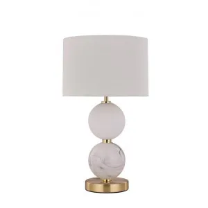 Murano Metal & Glass Base Table Lamp, Brass by Lexi Lighting, a Table & Bedside Lamps for sale on Style Sourcebook