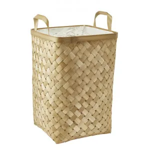 Aquanova Sawa Bamboo Laundry Basket, 104 Litre, Natural by Aquanova, a Laundry Bags & Baskets for sale on Style Sourcebook