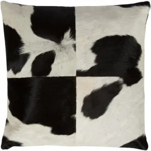 Lorenzen Cow Hide Scatter Cushion, Black / White by Casa Sano, a Cushions, Decorative Pillows for sale on Style Sourcebook