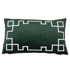Palm Springs Velvet Lumbar Cushion Cover, Green by COJO Home, a Cushions, Decorative Pillows for sale on Style Sourcebook
