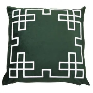 Palm Springs Velvet Euro Cushion Cover, Green by COJO Home, a Cushions, Decorative Pillows for sale on Style Sourcebook