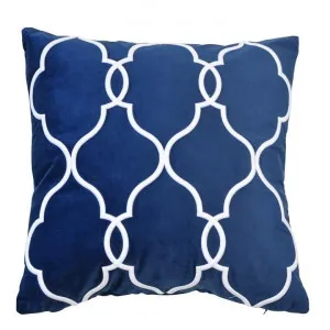 Laguna Beach Velvet Euro Cushion Cover, Navy by COJO Home, a Cushions, Decorative Pillows for sale on Style Sourcebook